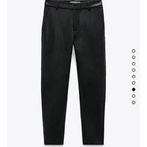 Zara faux leather pants NWT size 38